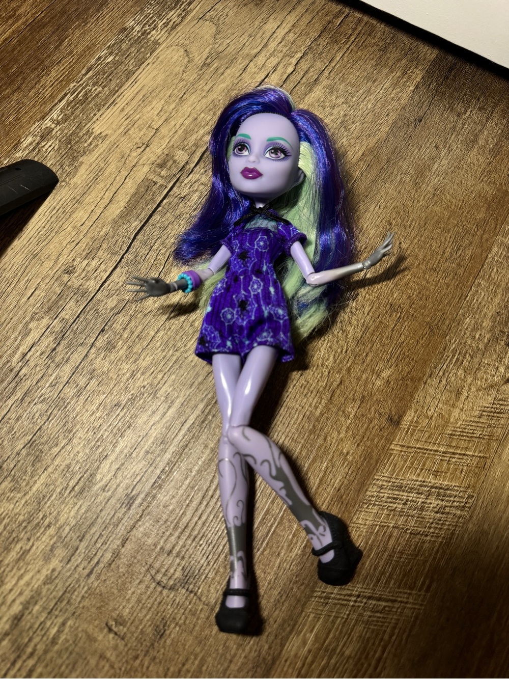 Twylia coffee, bean monster high Purple & Green Hair Fashion Doll